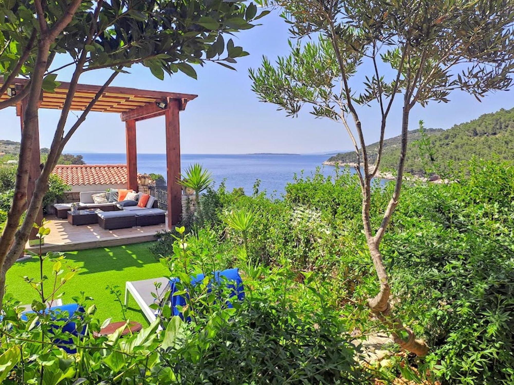 Villa Stone House Poplat Vela Luka Extérieur photo