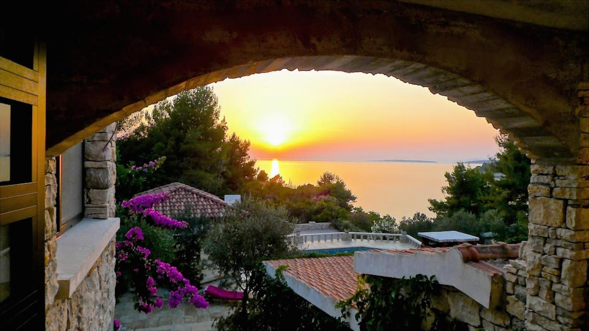 Villa Stone House Poplat Vela Luka Extérieur photo
